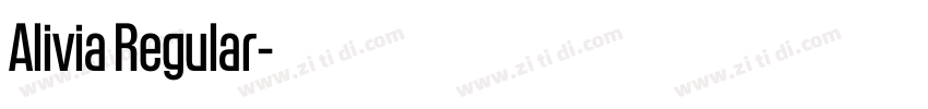 Alivia Regular字体转换 Alivia Regular字体转换